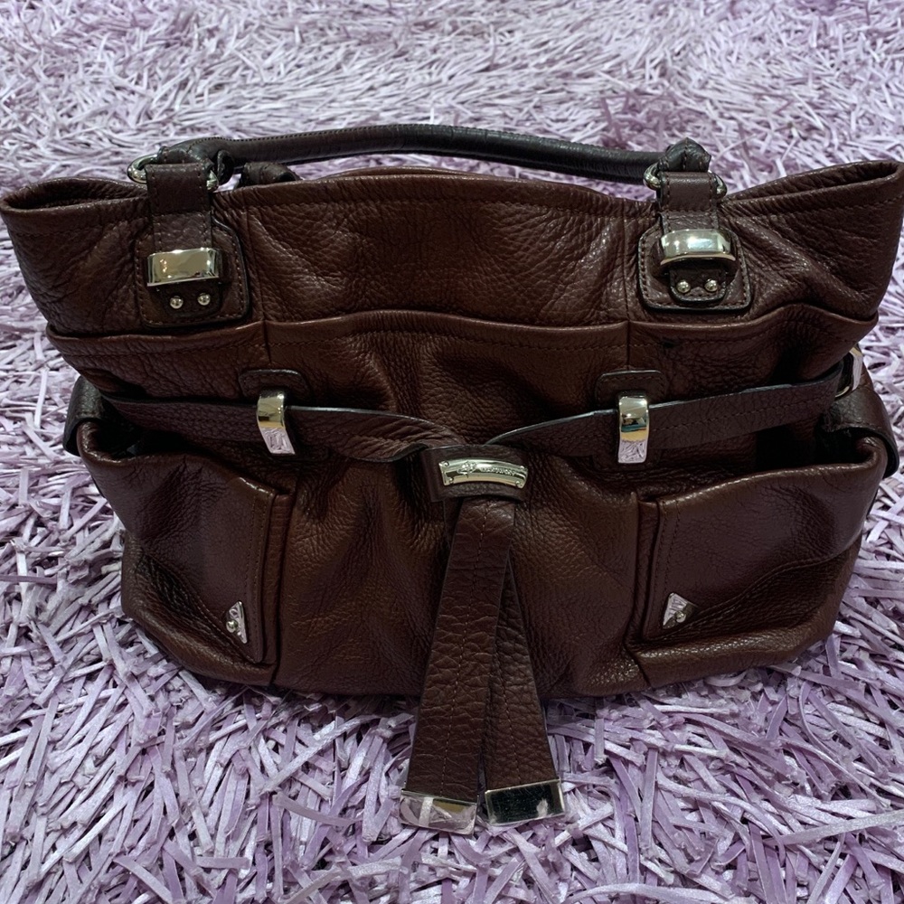 B Makowsky Leather Purse